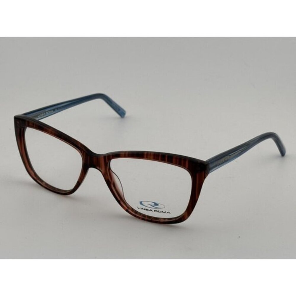 LINEA ROMA - CLASS 341 C1 52-16-140 Brown & Blue Glasses Frames